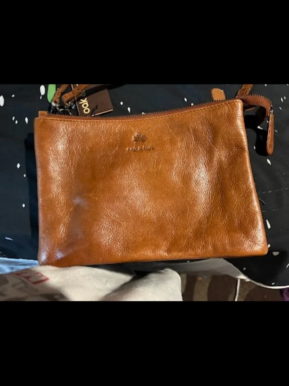 NWT Leather brown crossbody